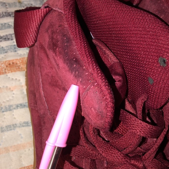 Burgundy Nike Air Force Ones - Picture 8 of 9